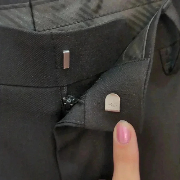 Haggar Men's Flat Front BIack Dress Pants - Picture 4 of 8